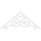 Ekena Millwork Pitch Hurley Architectural Grade PVC Gable Pediment, 60"W x 25"H x 1"P (10/12) GPP060X025X100HUR - alternate 3